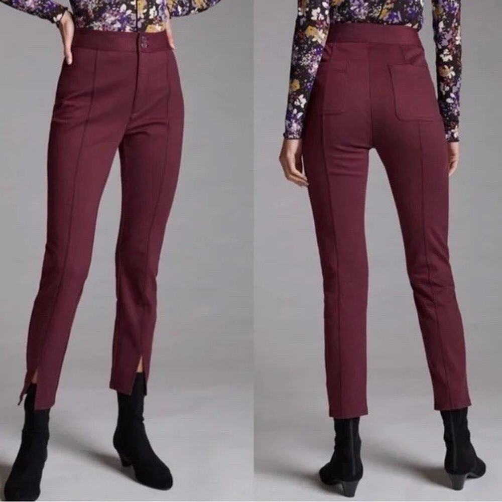 Maeve Pants Womens 10 Anthropologie High-Rise Business Casual Career Office Wear